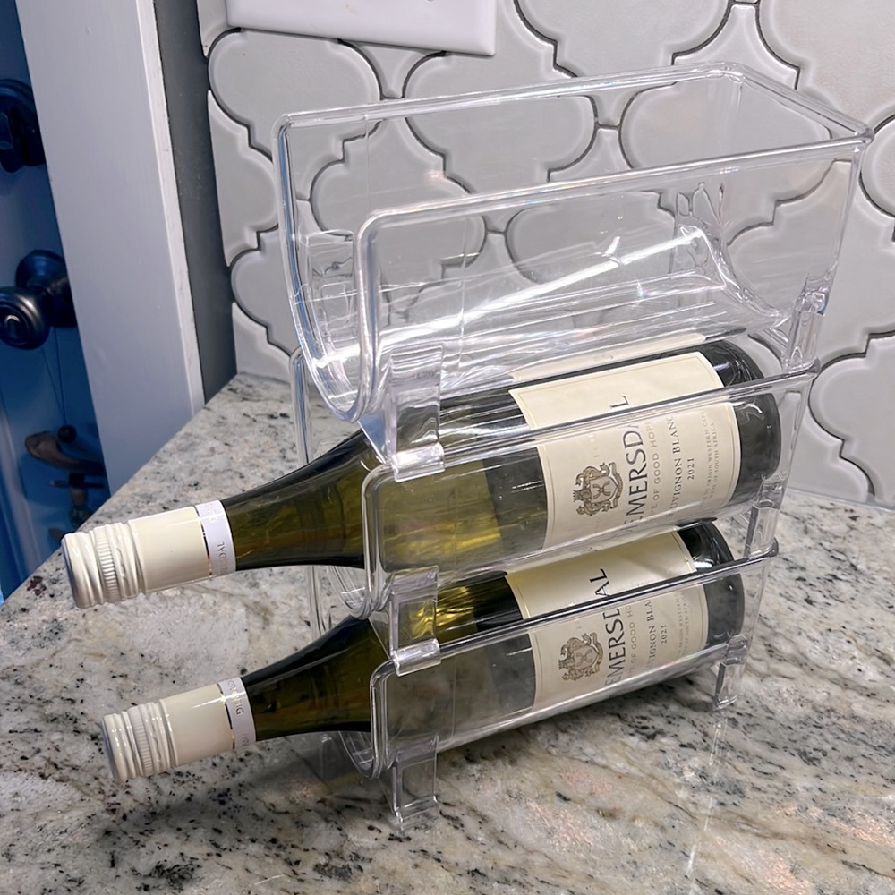 mDesign plastic bottle holder, set of 3